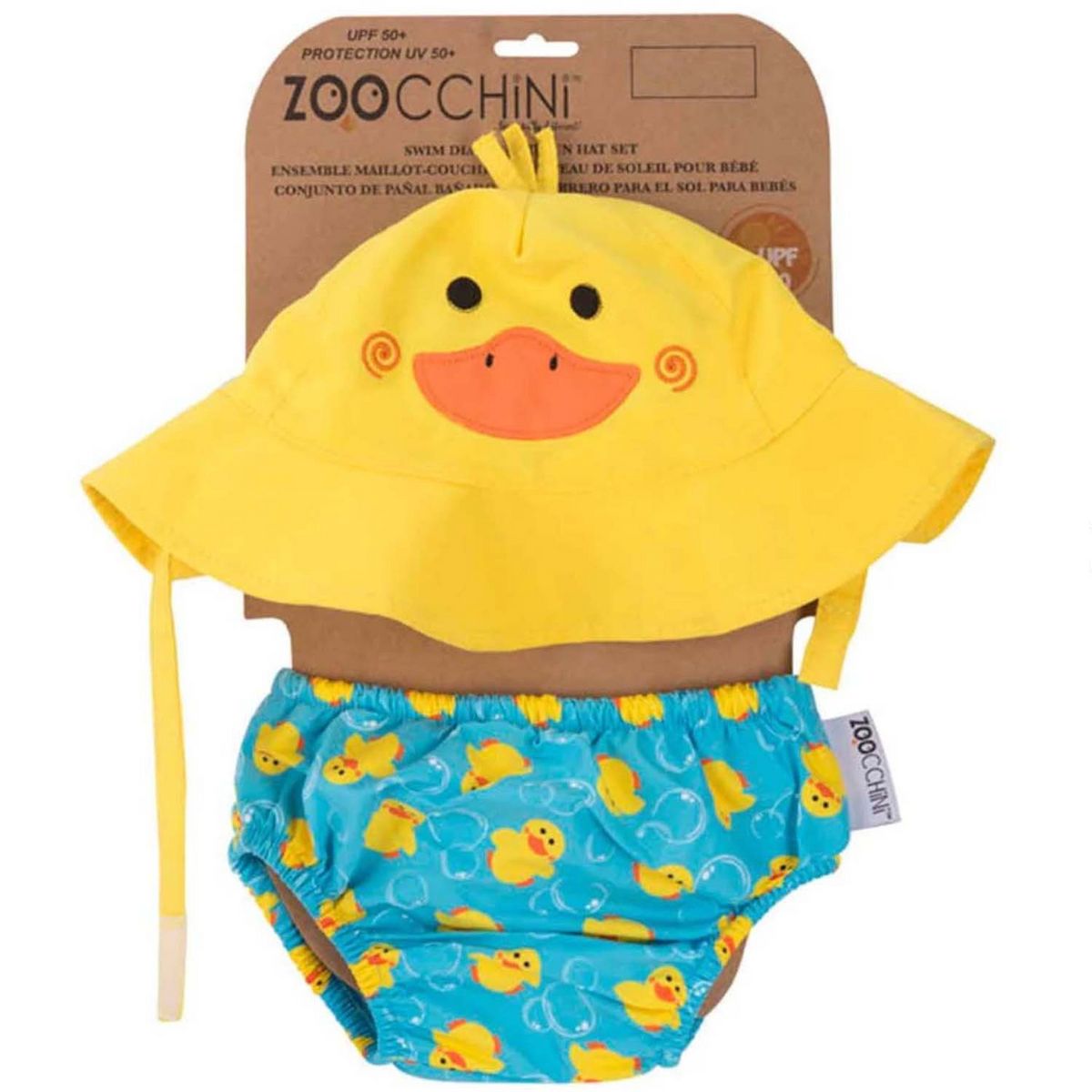  Maillot de bain - couche de bain et chapeau de soleil CANARD Zoocchini