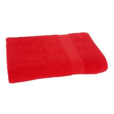 Maxi drap de bain uni en coton 400 gr/m²  ELISA (Rouge )