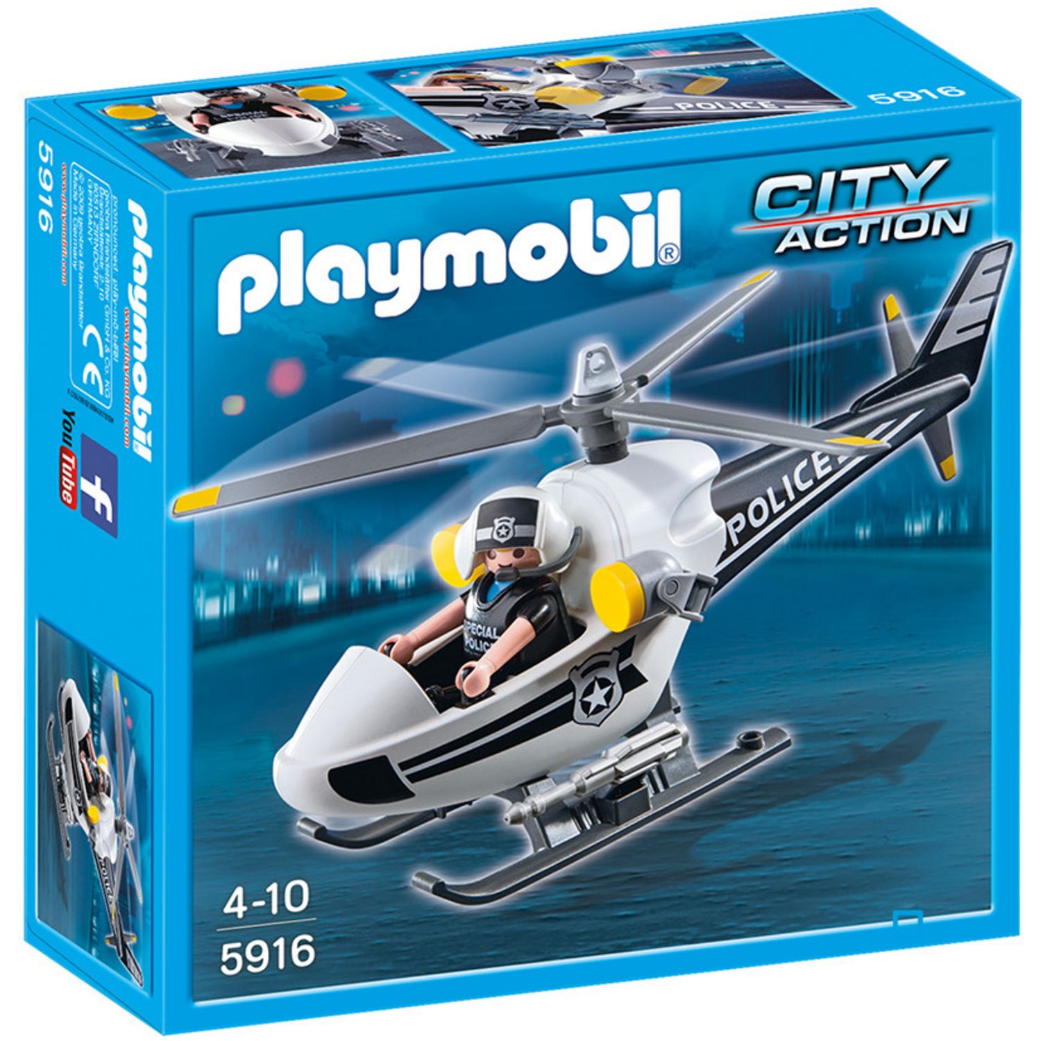 Hélicoptère de police et parachutiste 70569 - Playmobil 