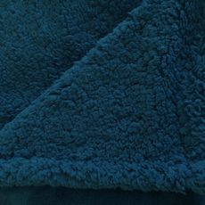 ACTUEL Couverture unie bi-matière en polyester 240g/m² HOLIDAYS (bleu)