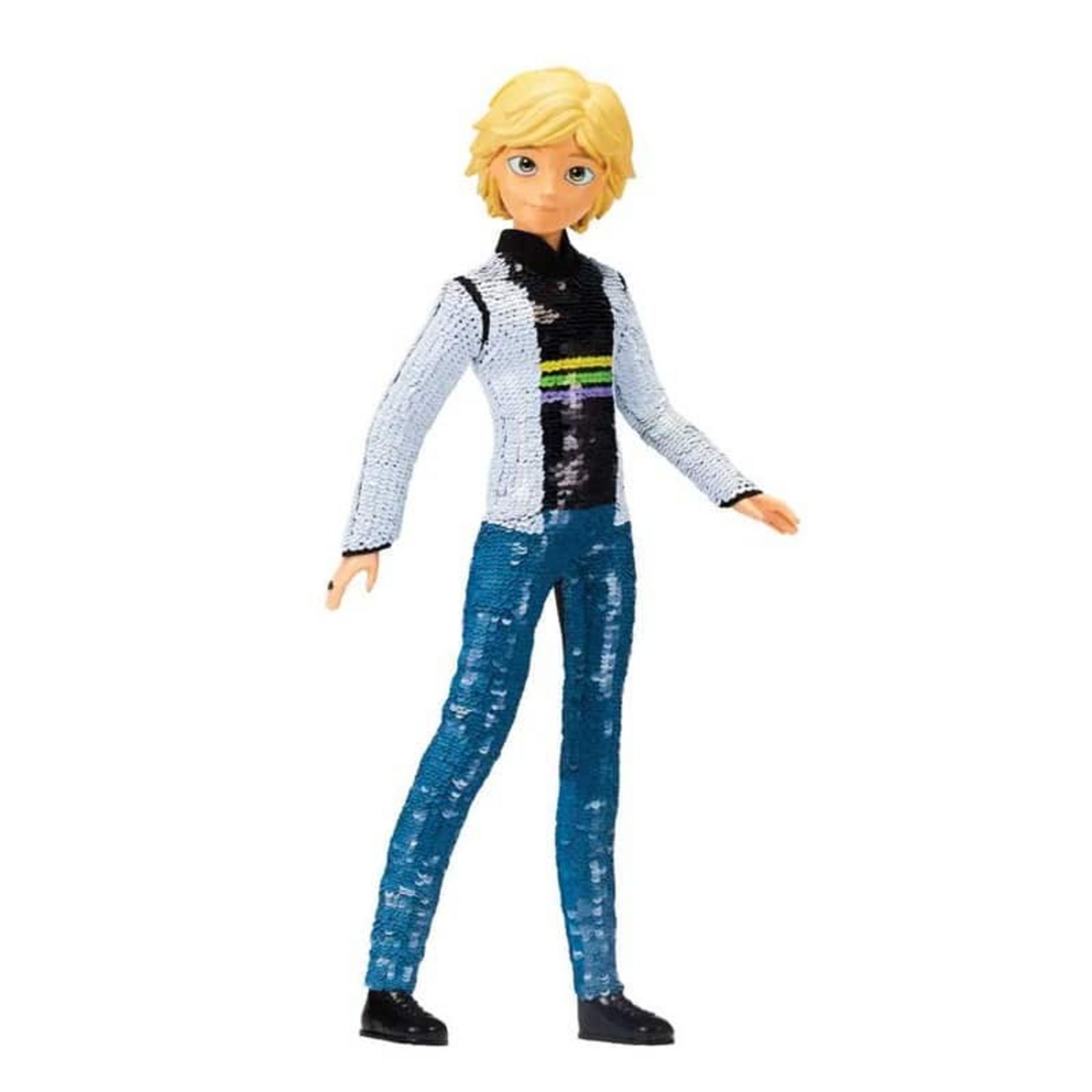 Poupée Miraculous Ladybug et Chat noir - Bandai - Chat Noir Adrien - Poupée  mannequin articulée 26 cm