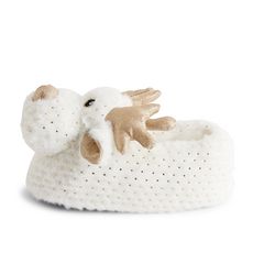 Chaussons rennes fille (Blanc)