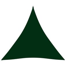 Voile de parasol Tissu Oxford triangulaire 5x5x5 m Vert fonce