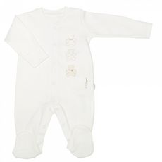 SEVIRA KIDS Pyjama bébé en coton bio, BASIC SEVIRA KIDS (Ecru)