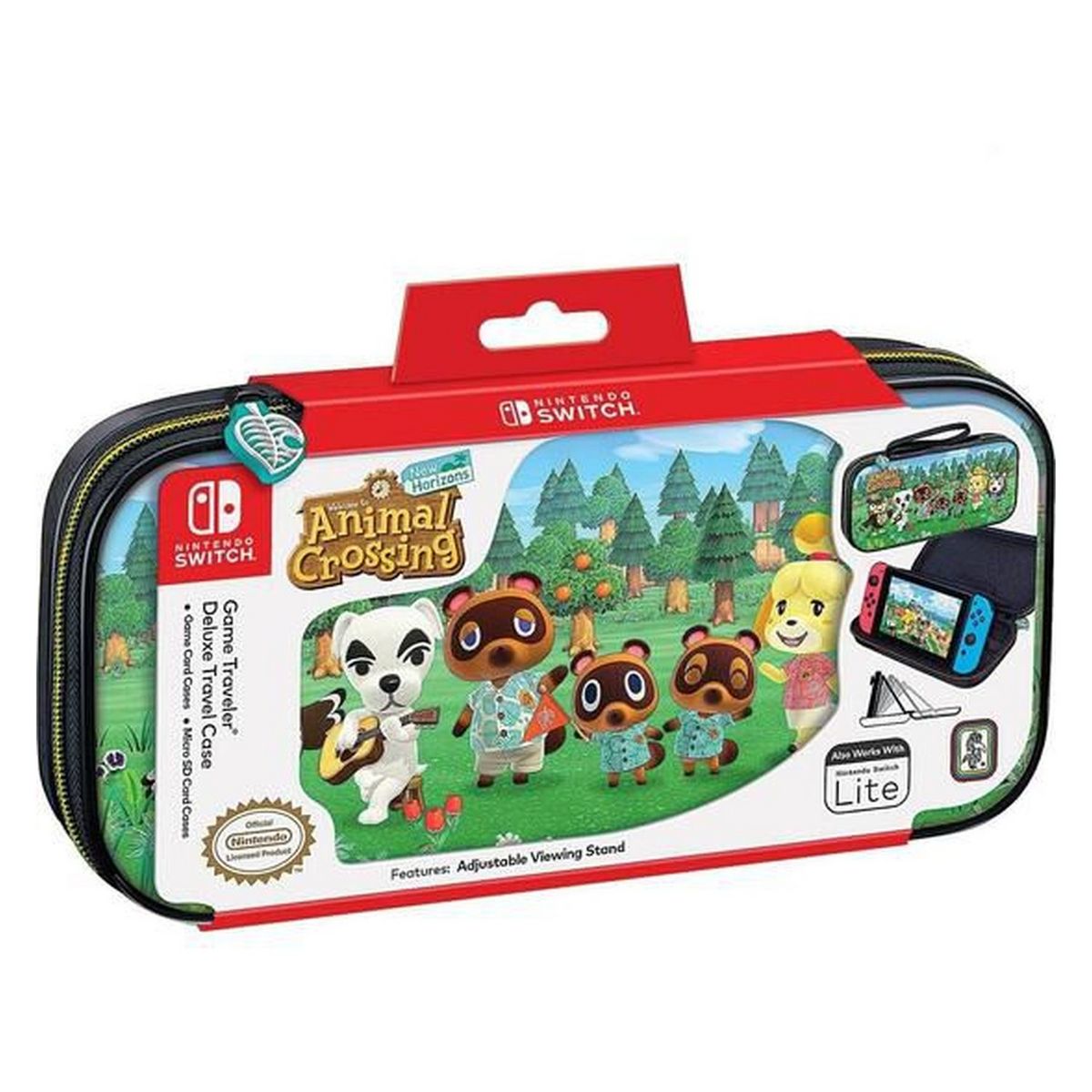 Housse de transport pour Nintendo Switch Lite Animal Crossing