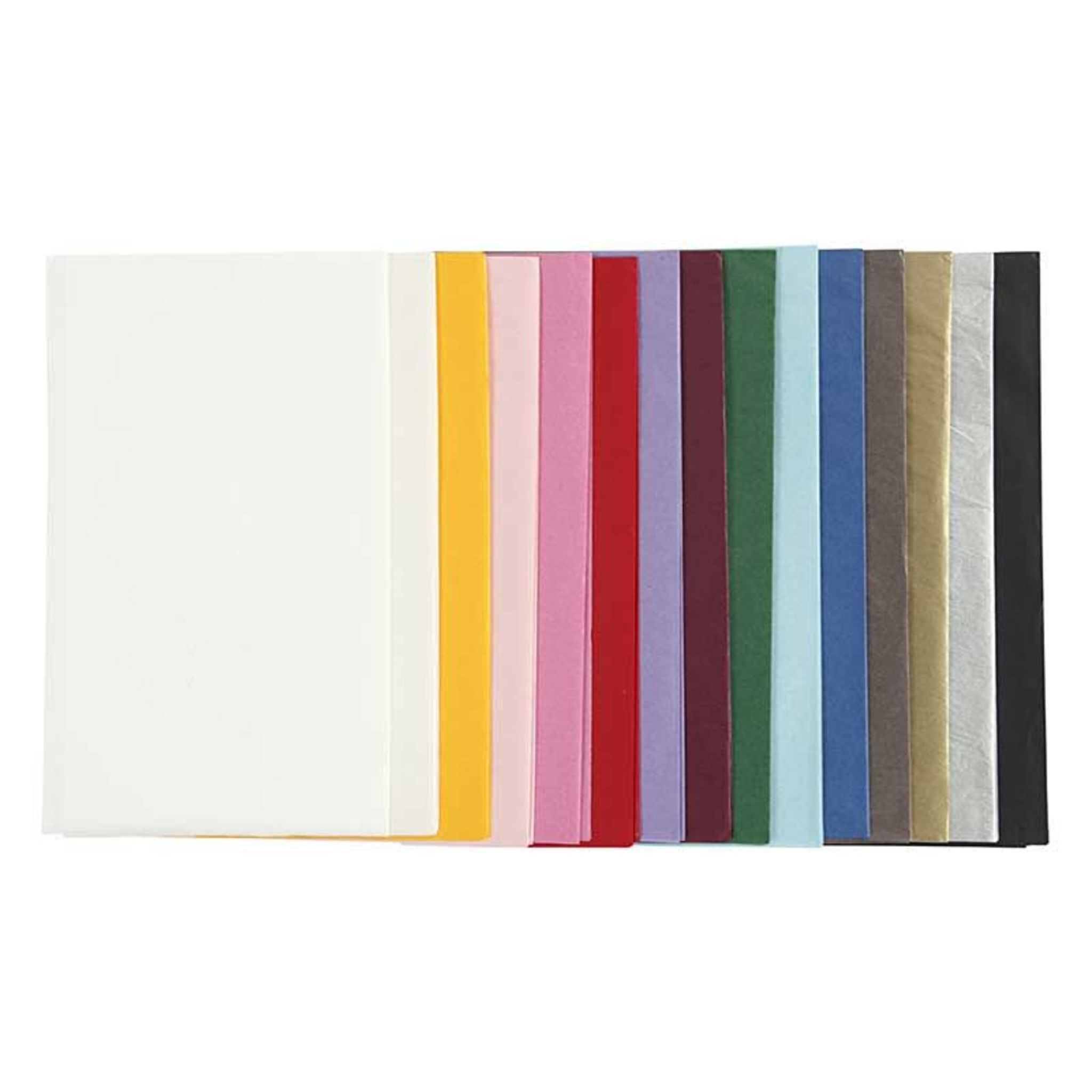 Belle Vous Lot de 60 Papiers de Soie Colorés - 35 x 50 cm - Papier Rayé  Sans Acide