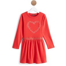 IN EXTENSO Robe molleton fille (rouge)