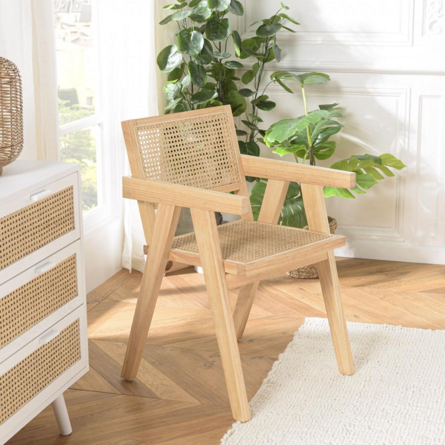 Chaise pliante pour enfant en bois d'hévéa - bois clair 