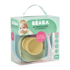 Beaba Set Vaisselle Silicone 4 Pieces Jaune Pas Cher A Prix Auchan