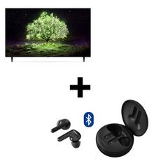  PACK TV Led LG OLED55A1 & Ecouteurs sans fil Bluetooth LG Meridian TW HBS-FN4 NOIR