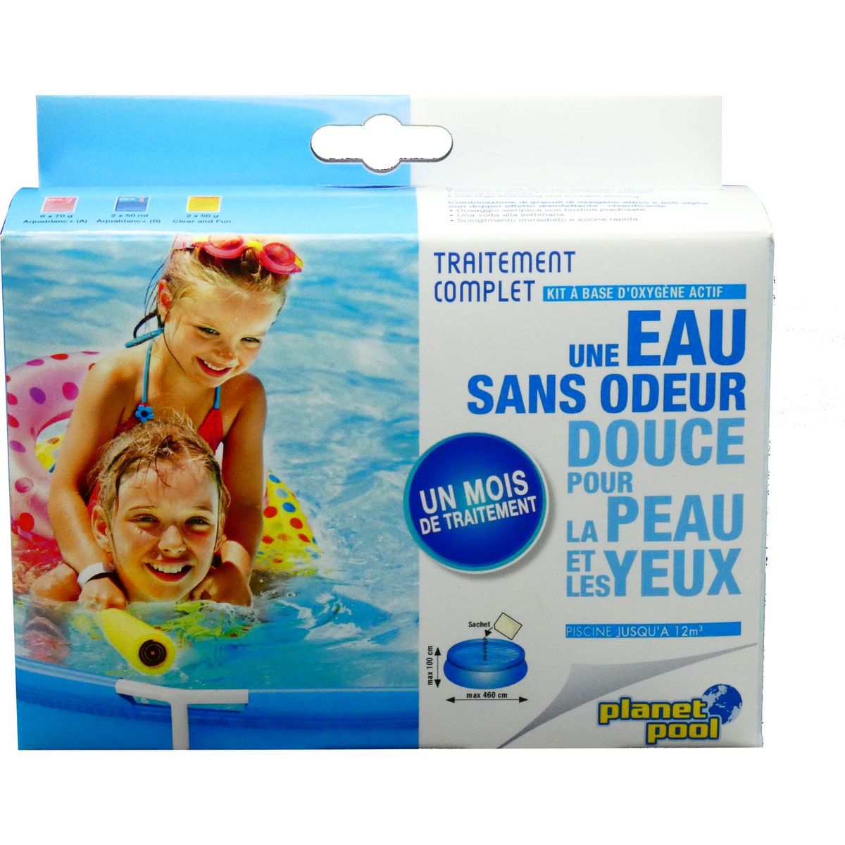 EDG By Aqualux Kit traitement piscine à l'oxygène actif 4 à 12 m3 