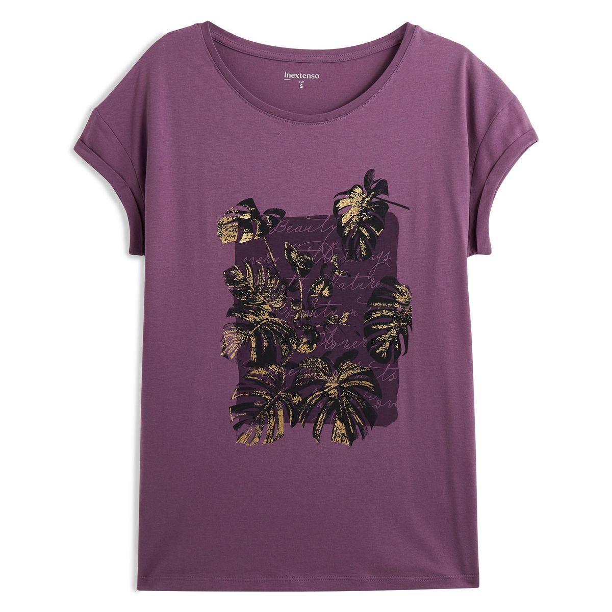 INEXTENSO T-shirt violet femme