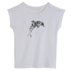 IN EXTENSO T-shirt stickers fille (blanc)