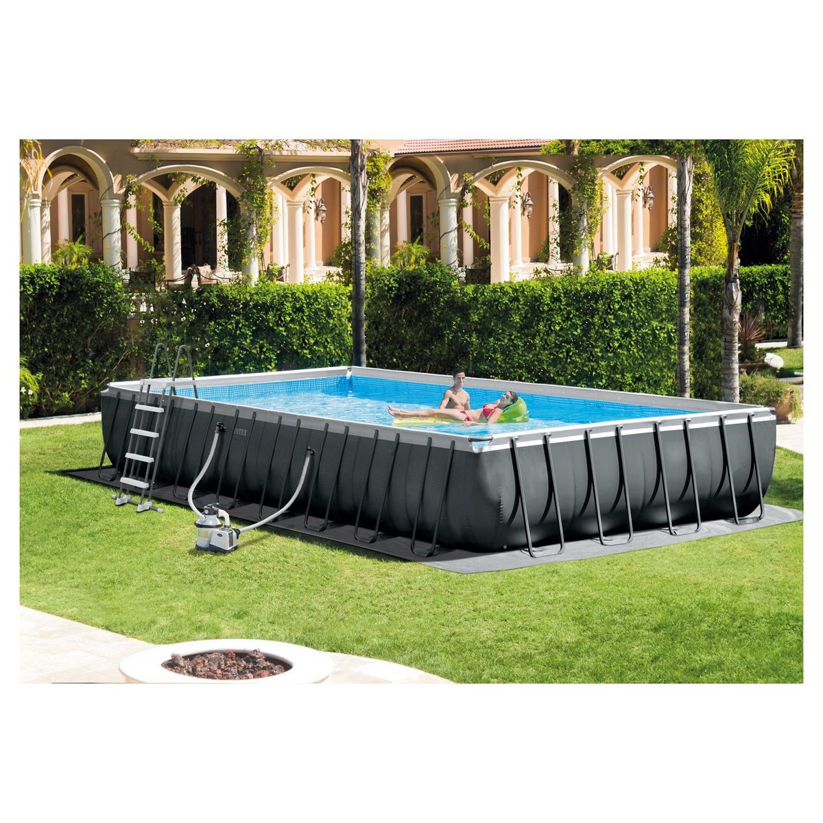 Piscine tubulaire Ultra XTR Frame rectangulaire 9,75 x 4,88 x 1,32 m - Intex