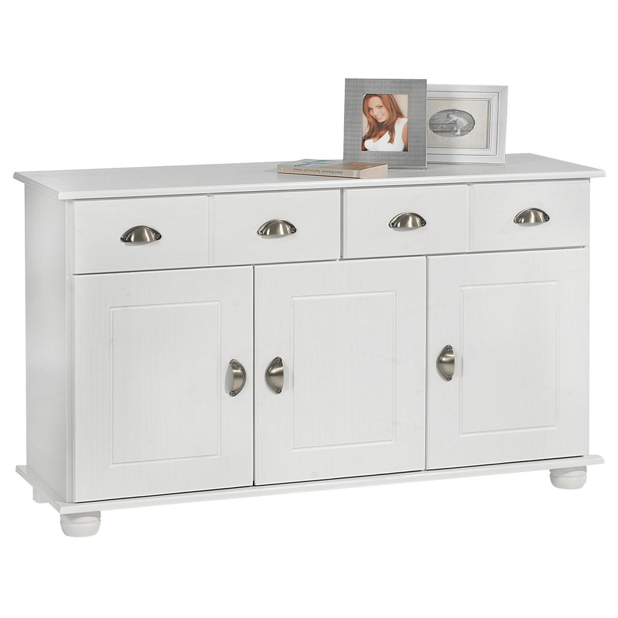 IDIMEX Buffet COLMAR commode bahut vaisselier meuble bas rangement