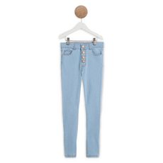 IN EXTENSO Jean droit taille haute fille (Bleached)