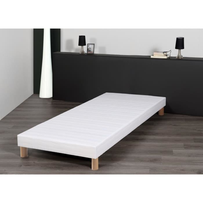 Un Sommier 80 x 200 cm avec Pieds pas cher 