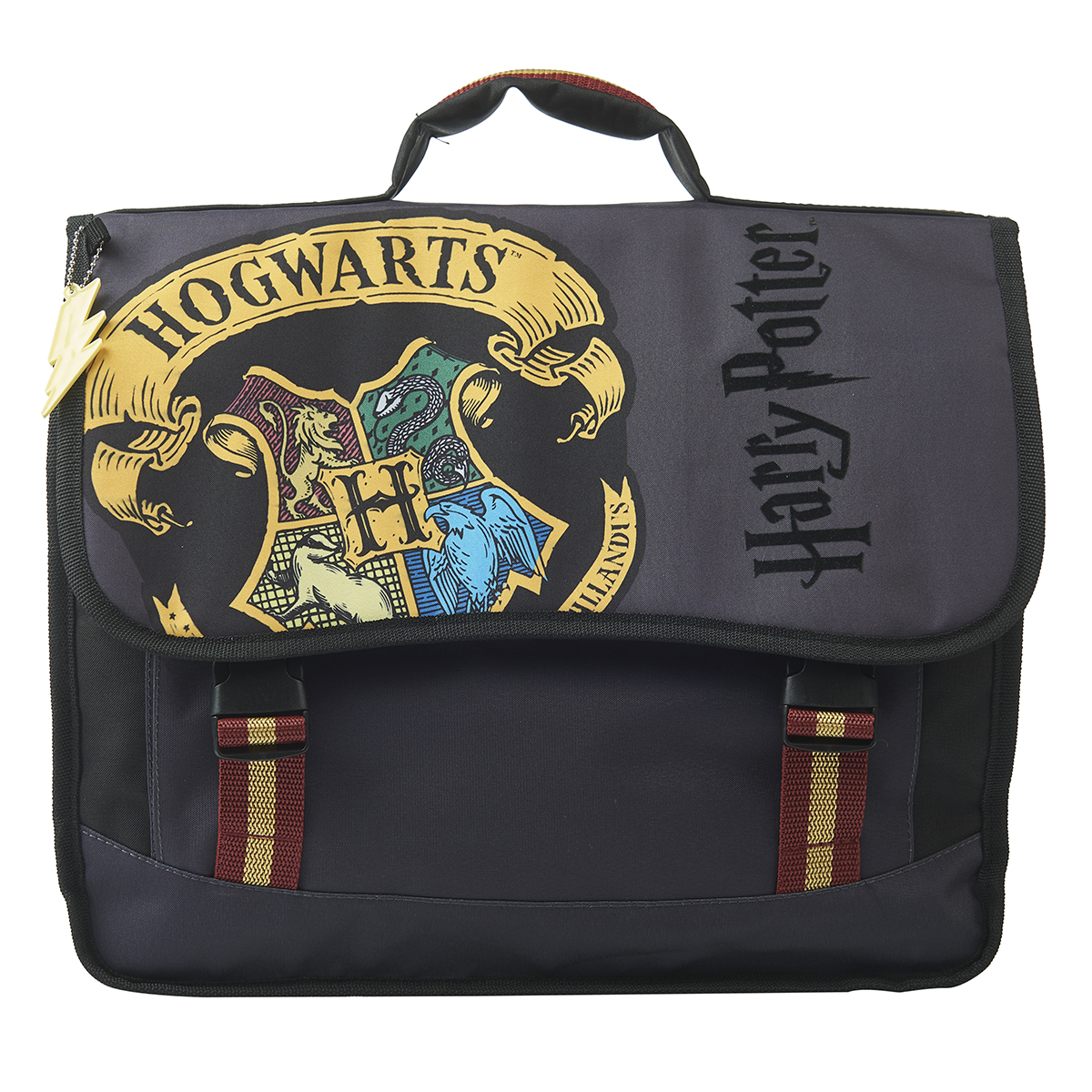 Cartable 38 cm CP/CE1/CE2 bleu HARRY POTTER pas cher 