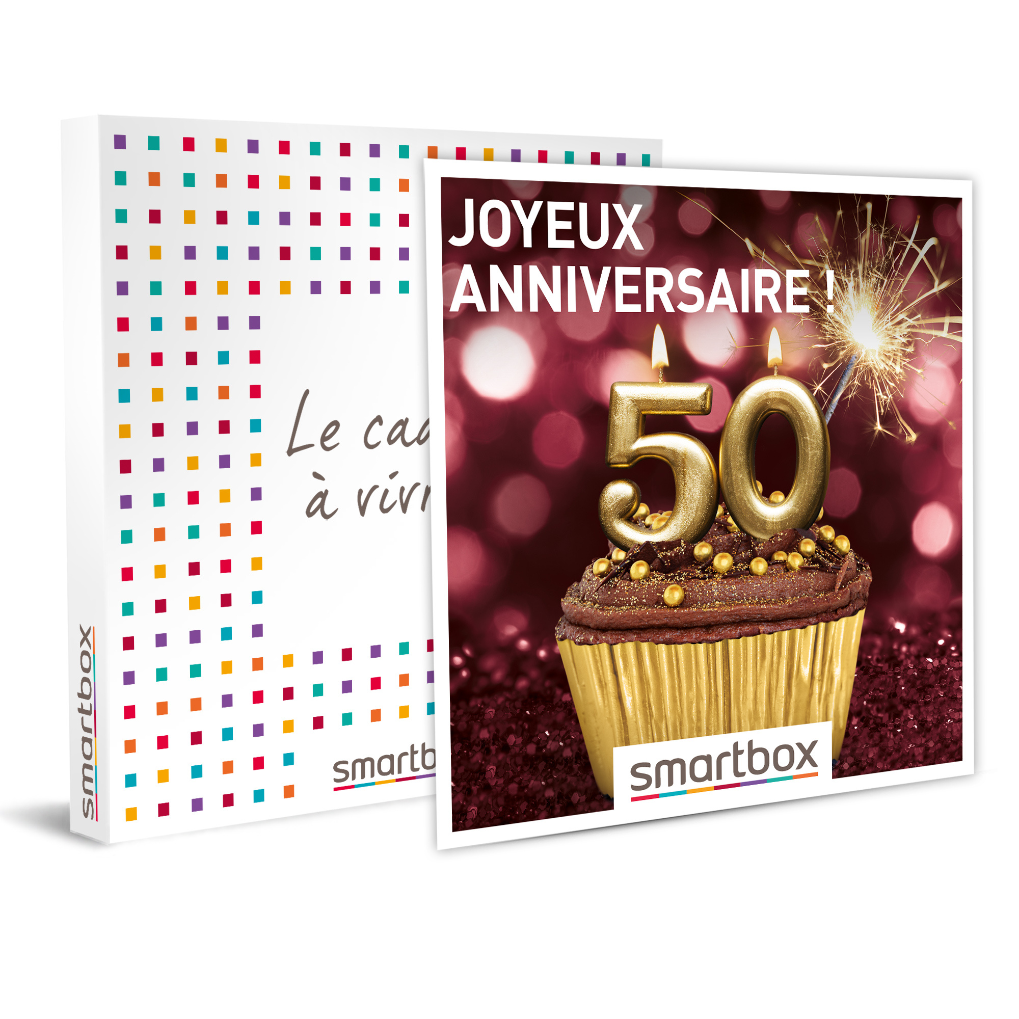 Smartbox Coffret Cadeau Joyeux Anniversaire Pour Femme 50 Ans 3292 Escapades Repas Seances De Bien Etre Et Aventures Sportives Pas Cher A Prix Auchan