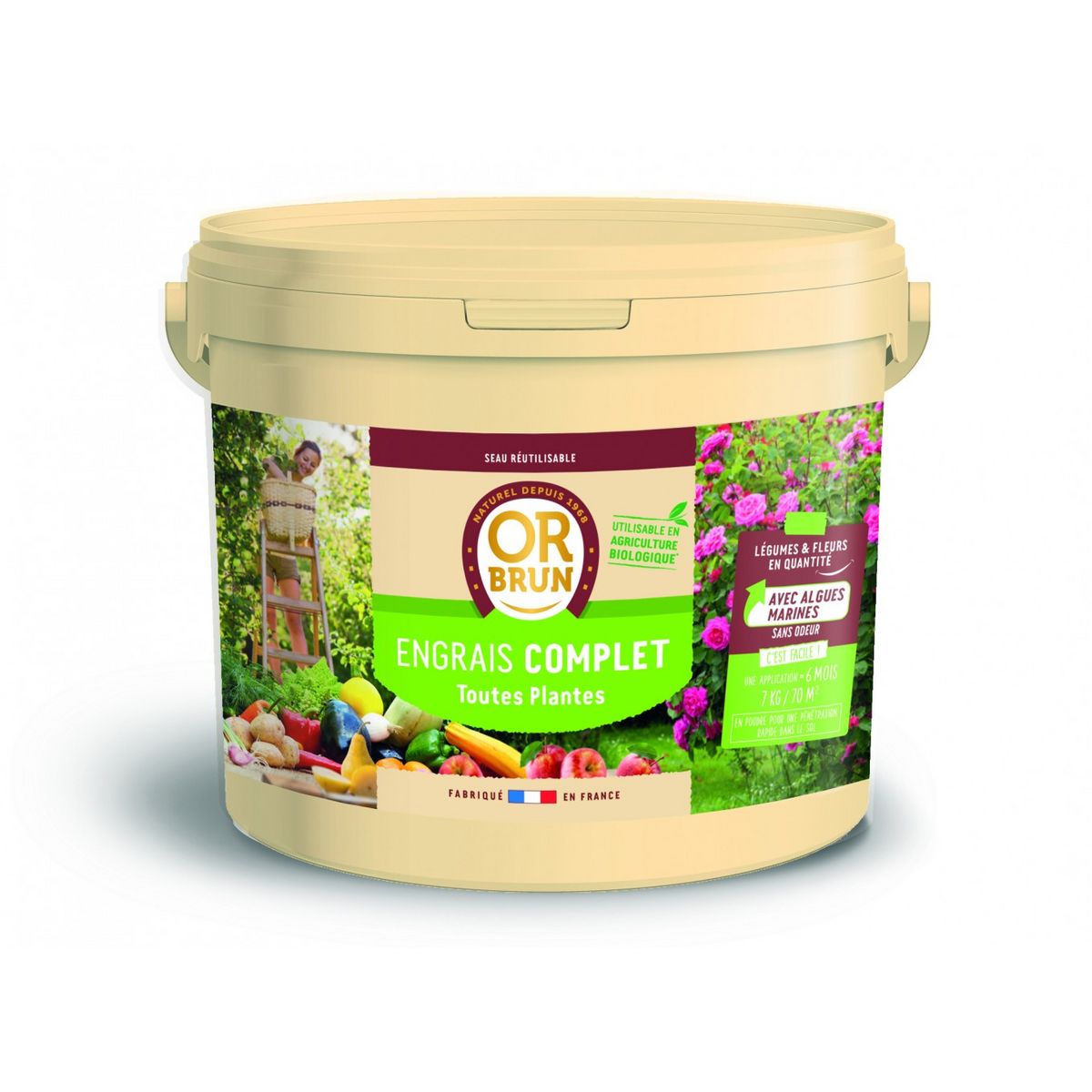 CENTRALE BRICO Engrais complet OR BRUN 7 kg 70 m²