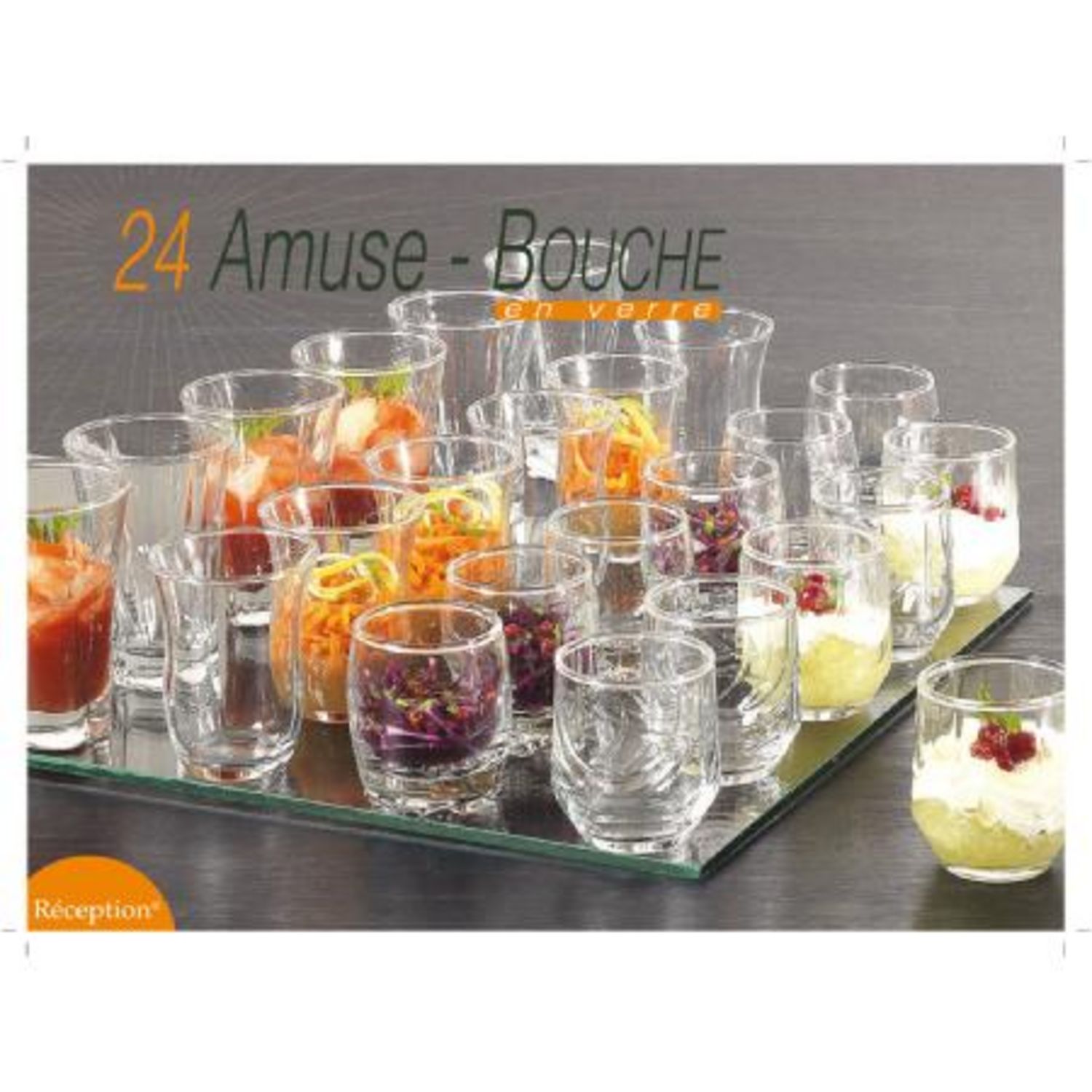 Set de 4 verrines en verre Ora - Amuses bouche à l'unité, verrine -  Décomania