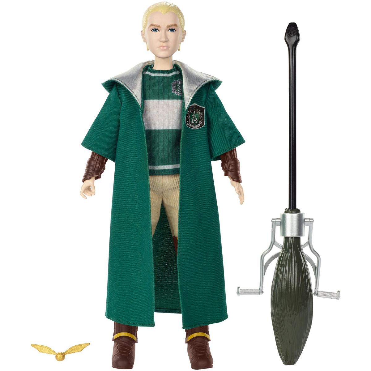 Harry Potter Poupée Drago Malefoy en tenue de sorcier Serpentard, cadeau  d'anniversaire, à collectionner, Jouet Enfant, Dès 3 ans, HMF35