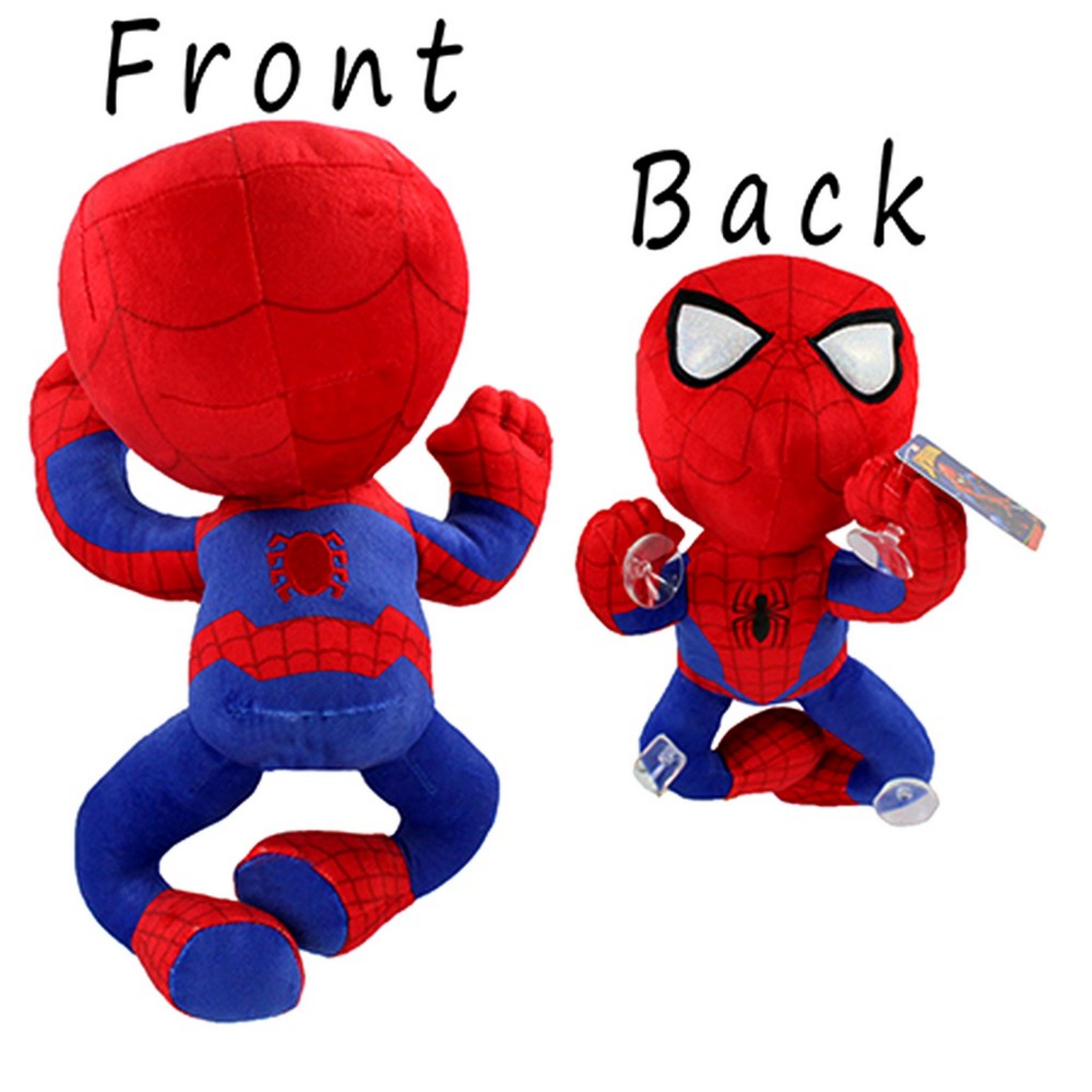 Peluche Spiderman avec ventouse au dos 26 cm