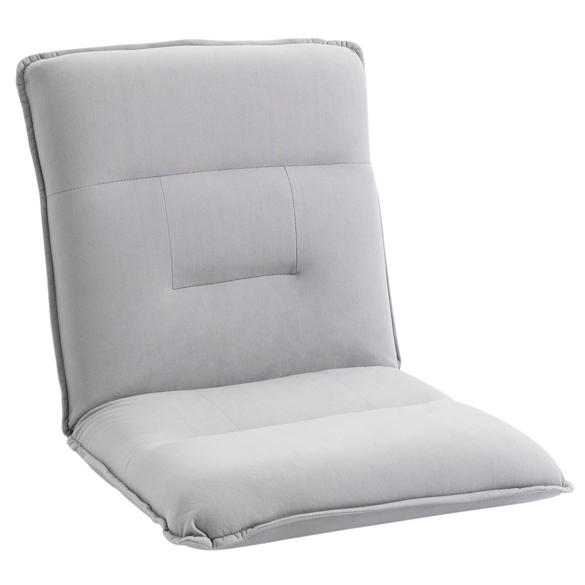 HOMCOM Fauteuil convertible fauteuil paresseux grand confort inclinaison dossier multipositions 90°-180° métal lin gris clair