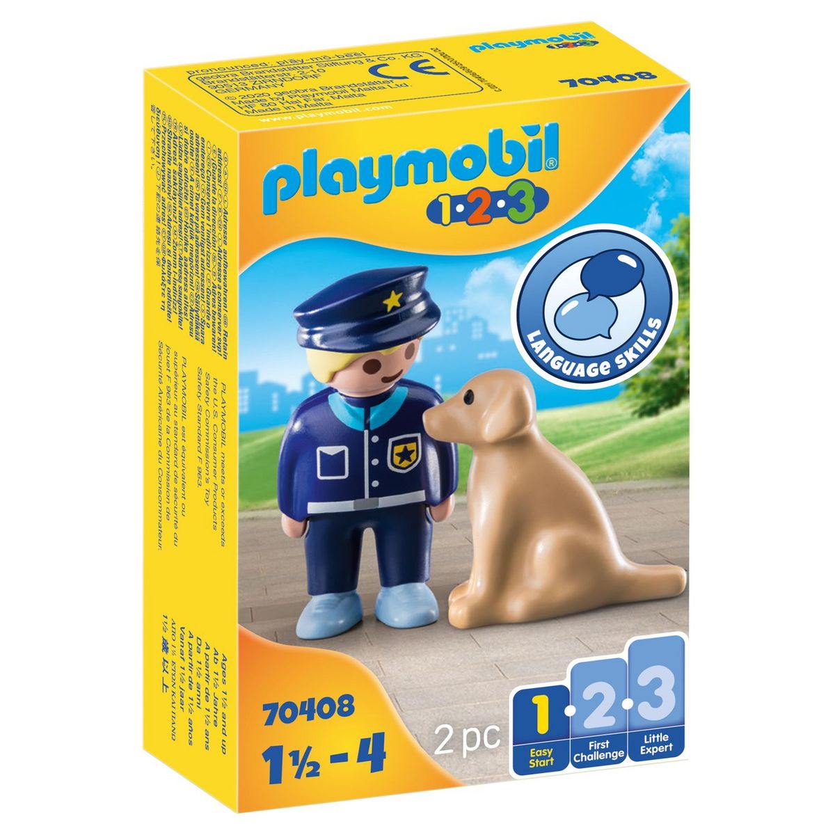 Jeux de construction - Enfant, charrette et animaux PLAYMOBIL prix pas cher