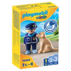 PLAYMOBIL 70408 - 1.2.3 - Policier avec chien