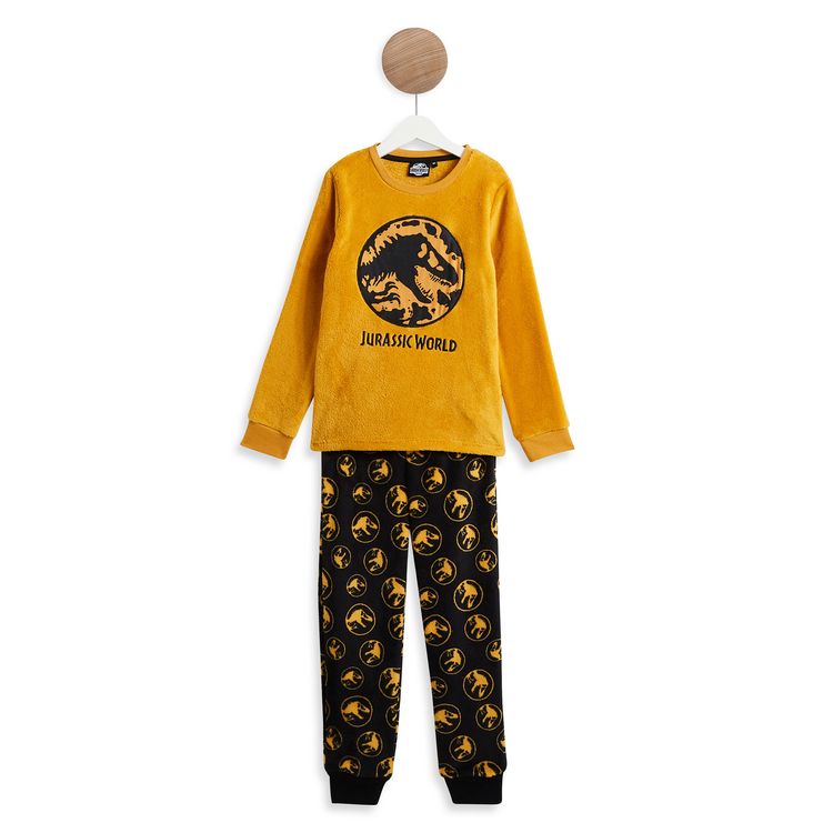 IN EXTENSO Pyjama 2 pièces Coral Fleece Jurassic World garçon - jaune pas  cher 
