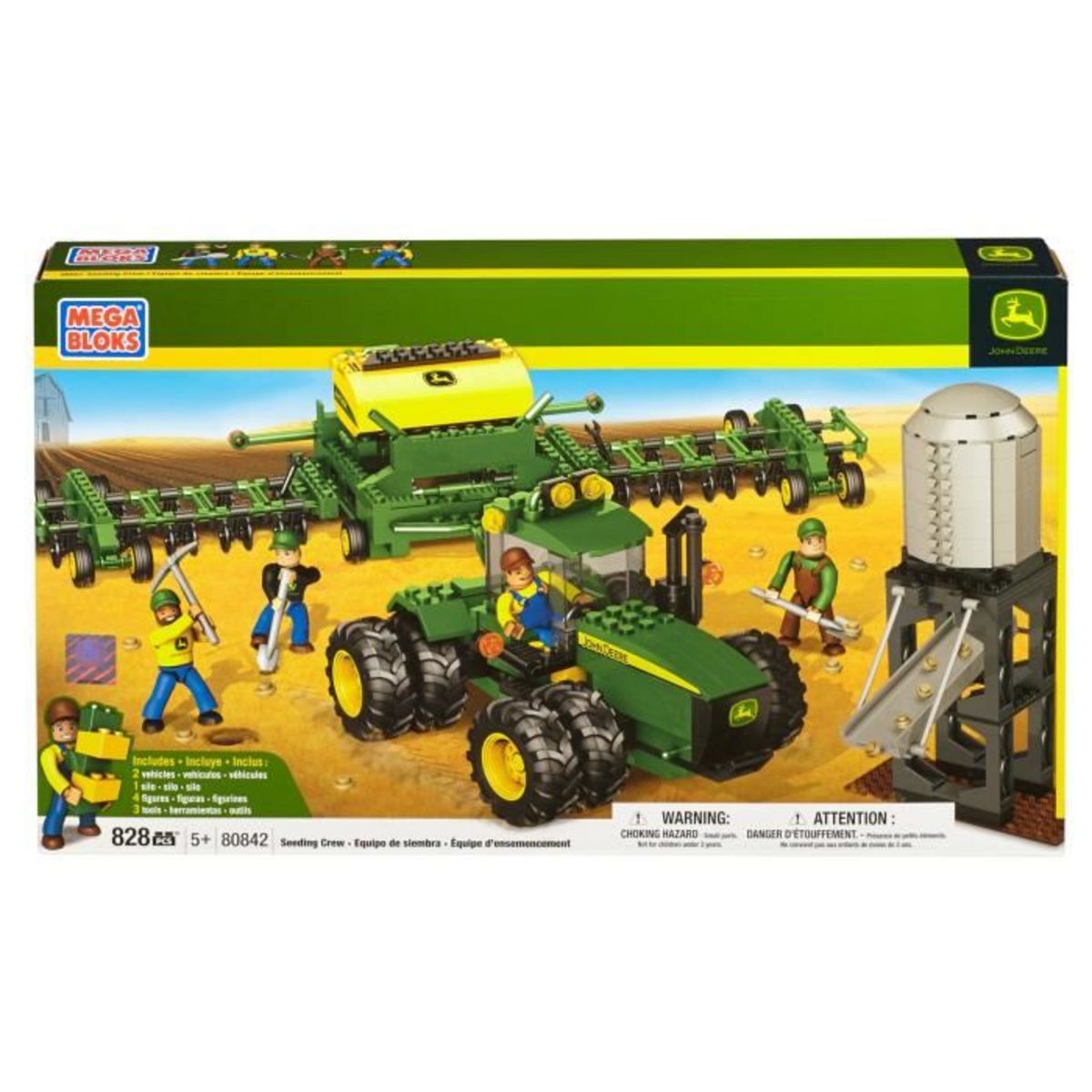 MEGABLOKS Equipe d ensemecement John Deere pas cher Auchan