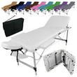 Table de massage pliante 3 zones en aluminium + Accessoires et housse de transport