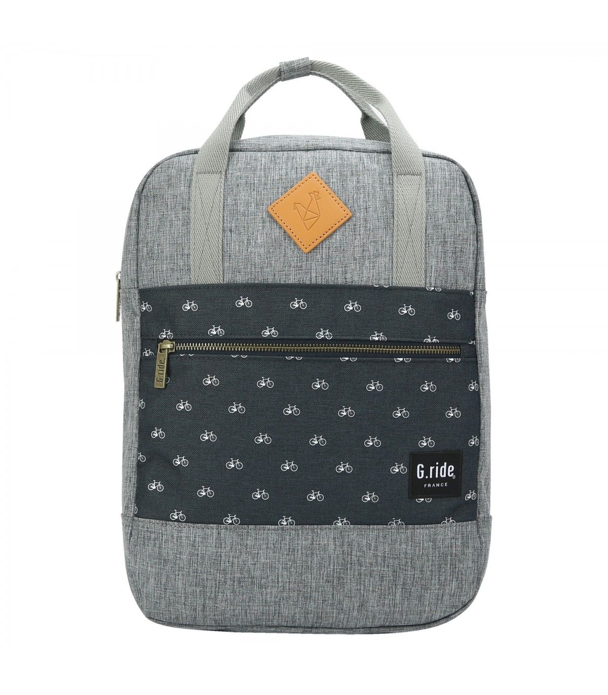 Bagtrotter Sac dos Diane G.Ride Gris Motif V lo pas cher Auchan.fr