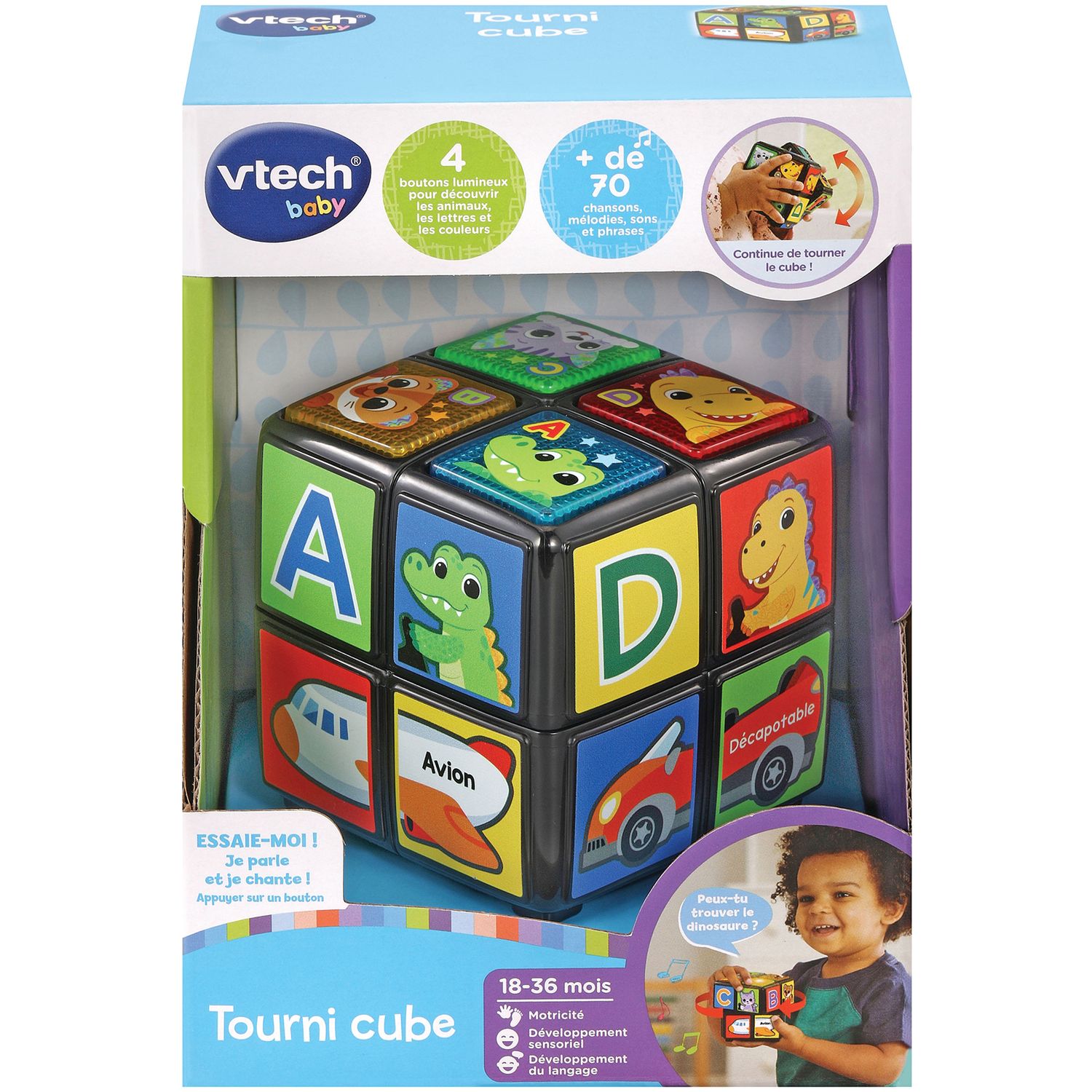 Maxi cube multi-activités - Jouet éducatif bébé - VTech