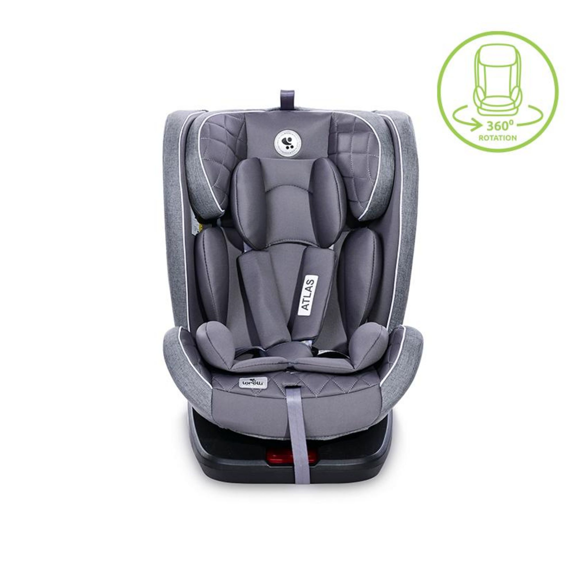 Lorelli Lorelli Siège Auto pivotant 360° - ISOFIX - Groupe 0+/1/2/3 - 0-36kg  – Atlas - gris pas cher 