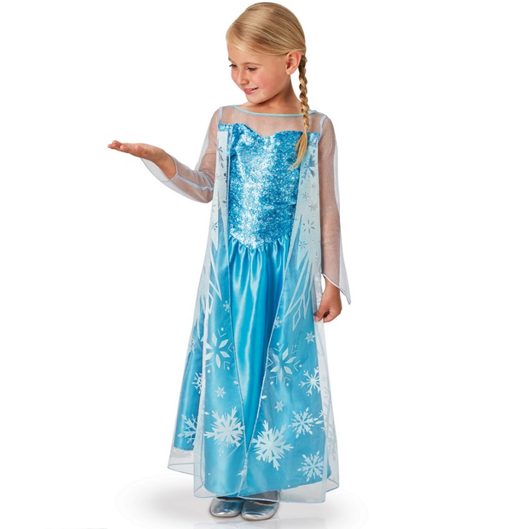 RUBIES Déguisement classique taille L 7/8 ans - Elsa Disney La Reine des  Neiges pas cher 