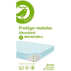 POUCE Protège matelas absorbant en polycoton PUNTO (Blanc)
