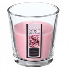 Bougie Parfumée en Verre  Nina  90g Rose