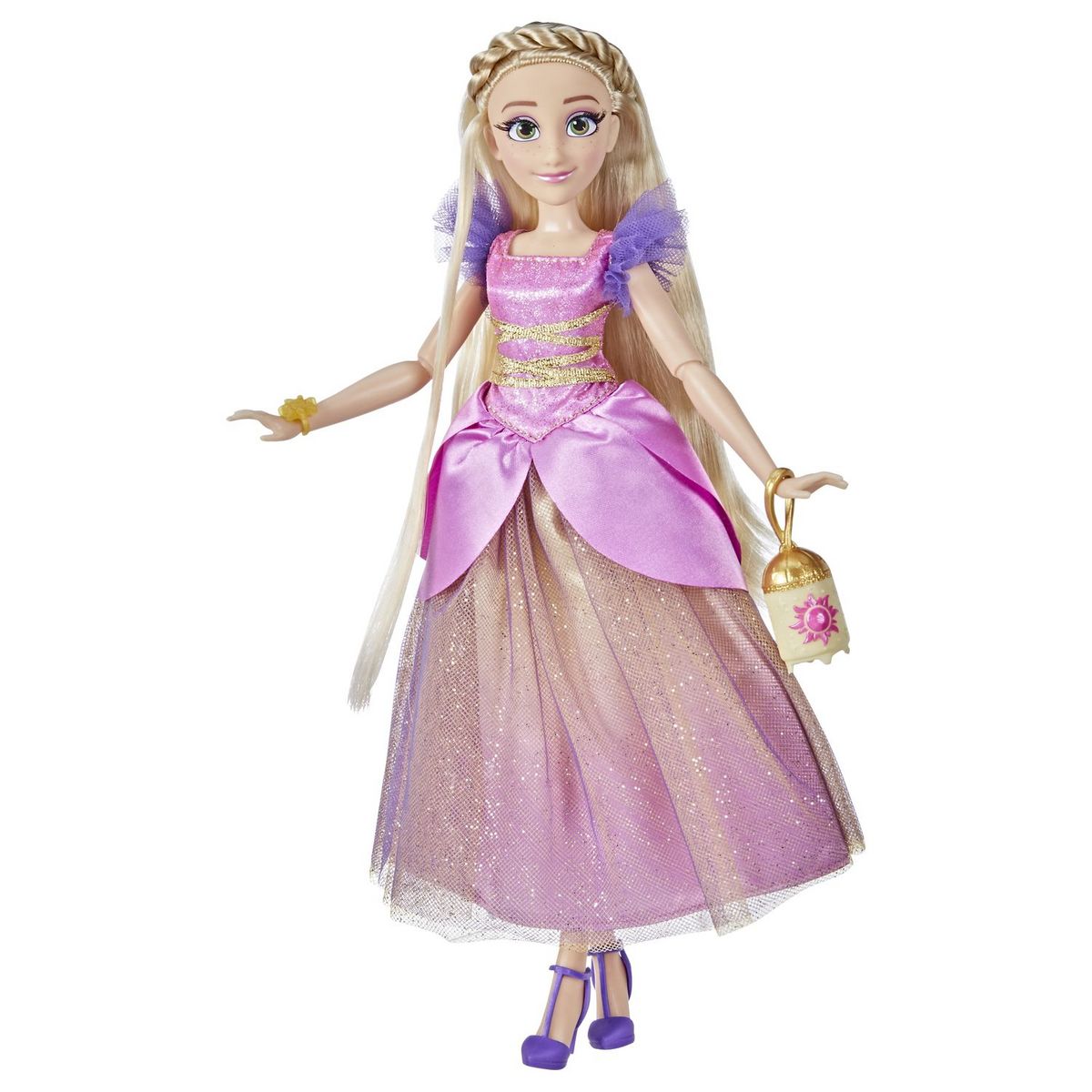 HASBRO Poupée Disney Princesse Raiponce Robe rose Style Series