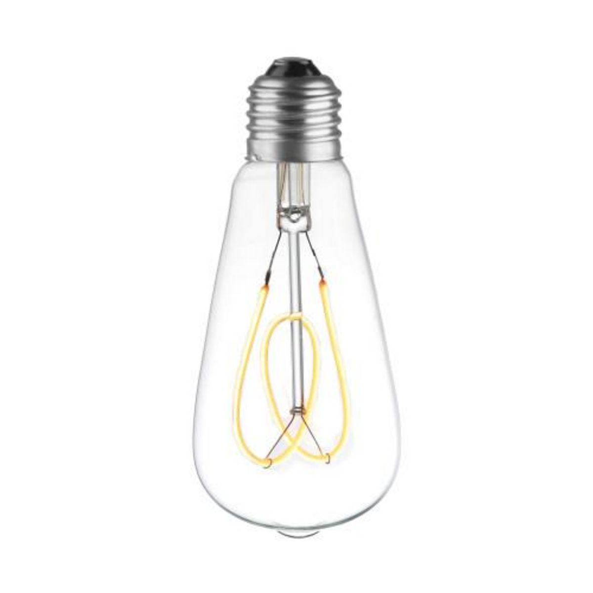 Lampe Ampoule Led Filament Spirale 3W Soft Verre Clair C35 E14