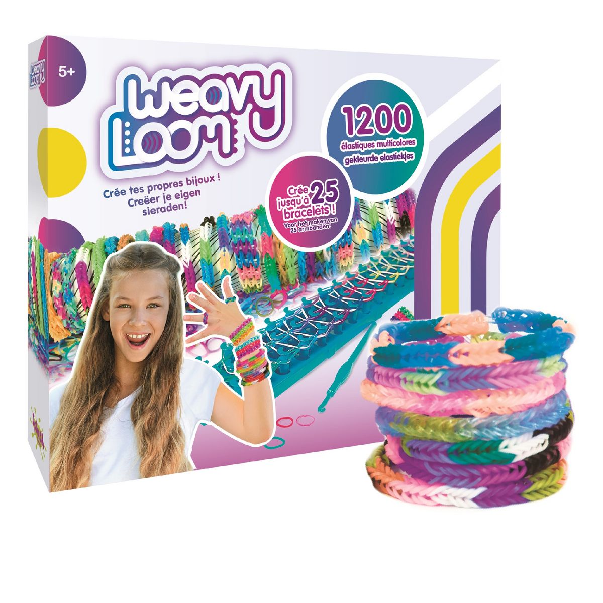 SPLASH TOYS Weavy Loom - Métier à tisser - 1200 élastiques pas cher 