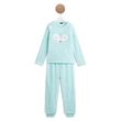 INEXTENSO Pyjama 2 pièces maille peluche fille - turquoise. Coloris disponibles : Turquoise