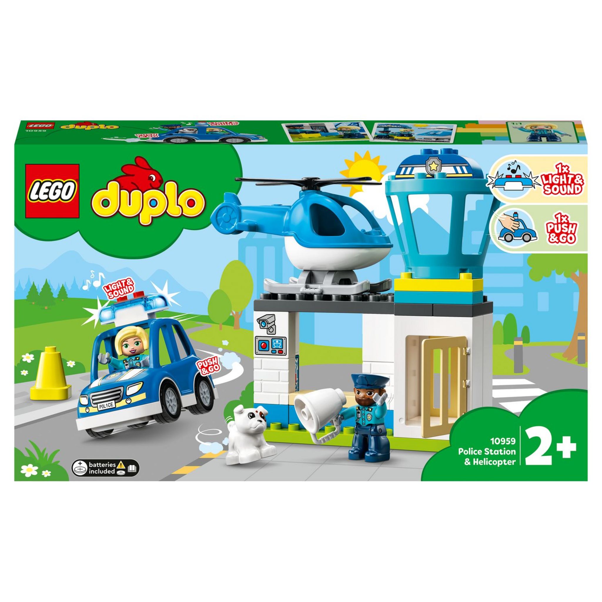 LEGO DUPLO 10959 - Le Commissariat et l'Hélicoptère de la Police, Jouet d 'Éveil