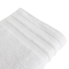 ACTUEL Serviette de toilette unie en coton 500 g/m² (Blanc)