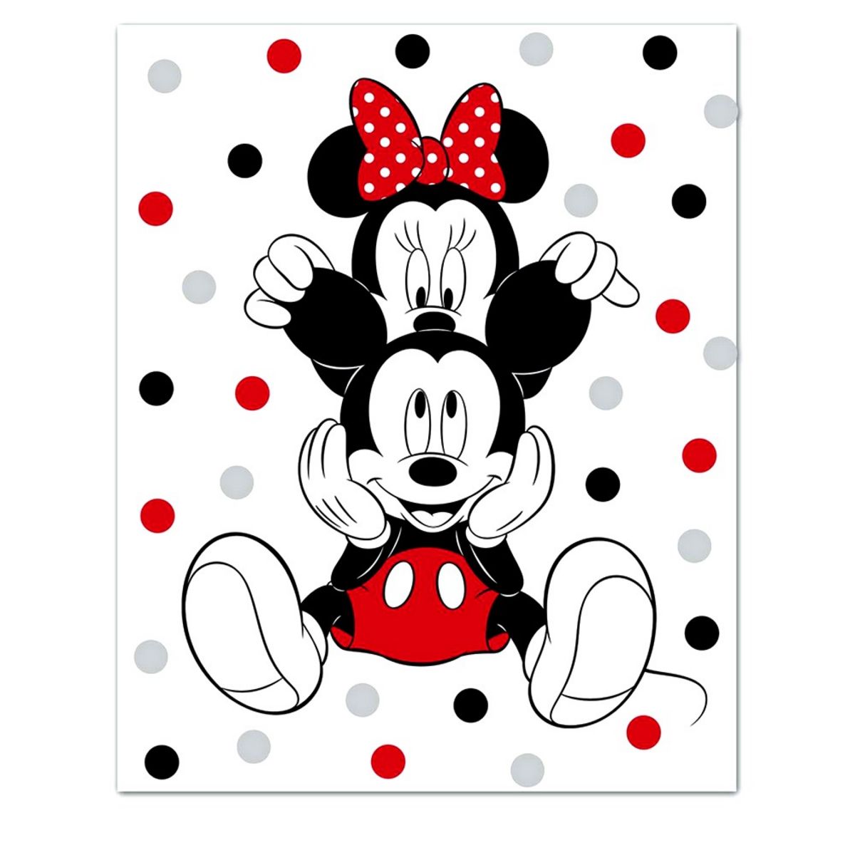 Plaid polaire Disney Mickey, Minnie et Pluto • Ma Douce Literie