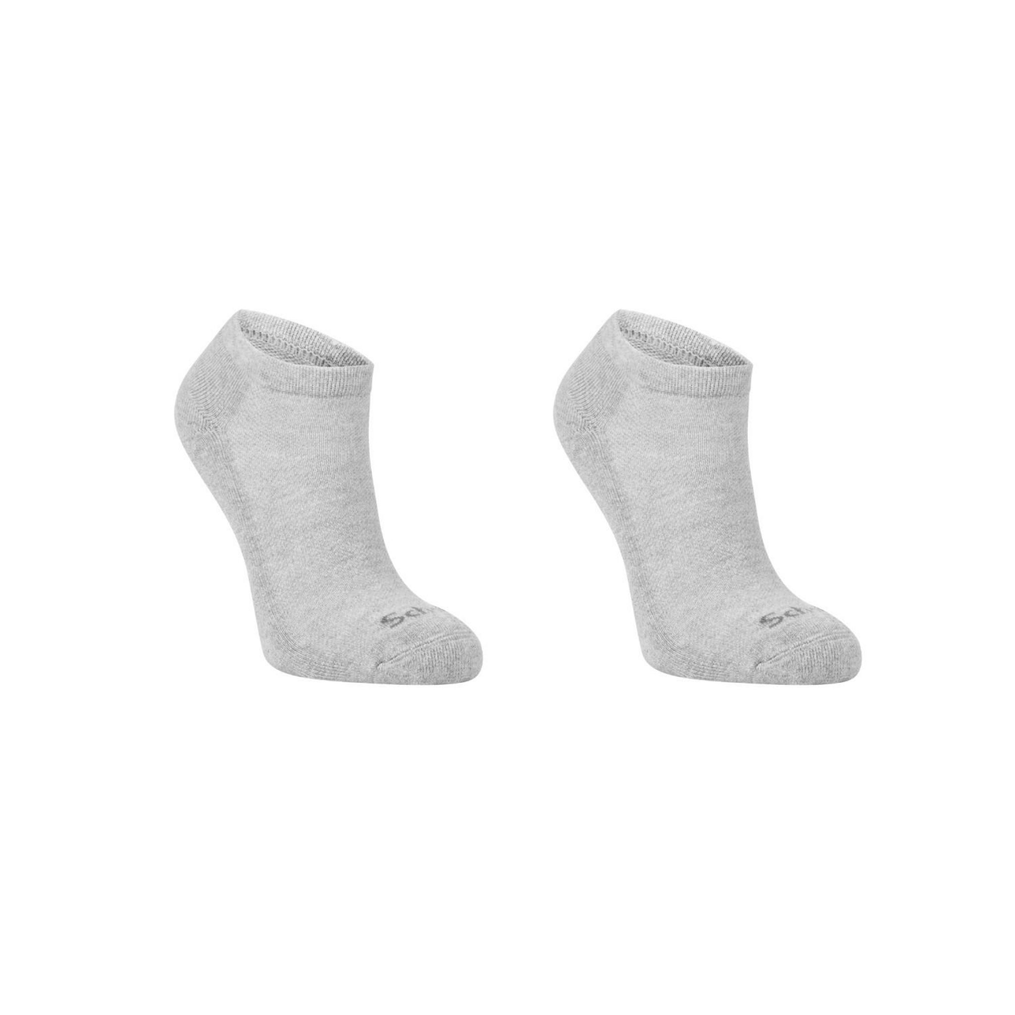 Lot de 3 paires de chaussettes basses femme Essentiel Wilson Gris en coton