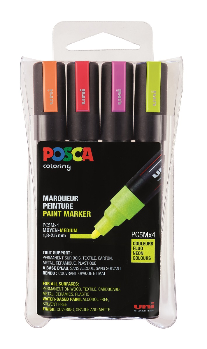 POSCA Lot de 8 marqueurs pointe moyenne Posca pas cher 