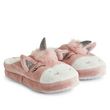 IN EXTENSO Chaussons licorne fille. Coloris disponibles : Rose