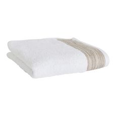 ACTUEL Maxi drap de bain fantaisie en coton 450 g/m² (Blanc)
